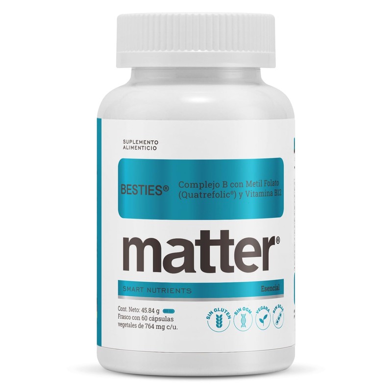 Matter Besties, Complejo B Avanzado con Folato Activo Quatrefolic, Vitamina