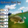 10 PCS Spinner Bait Set Multi Colored Fishing Lures Set