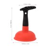 Aqur2020 Mini Plunger, Multipurpose Nonslip Handle, Ergonomic Design, Small Bathroom