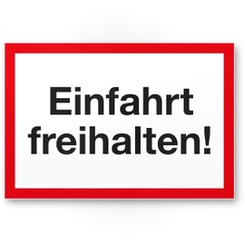 Komma Security Einfahrt Freihalten Sign Entry-Ausfahrt Tag Nacht freihalten – abschleppen Sign Driveway – also prohibited against parking – Parking prohibition