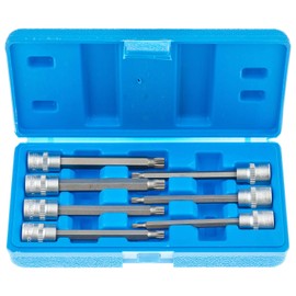 SATRA S-SPB738 Bit Set Multi-Tooth Insert Internal Spline for XZN 7 Pieces in Case Drive 10 mm (3/8 Inch) Internal Square