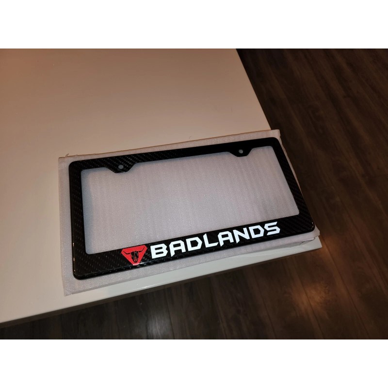 Badlands Bronco Badlands Carbon Fiber License Plate Frame 100% Carbon