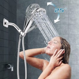 Skyon Handheld Shower Head High Pressure 9-Setting w/60" Hose & Adjustable Bracket