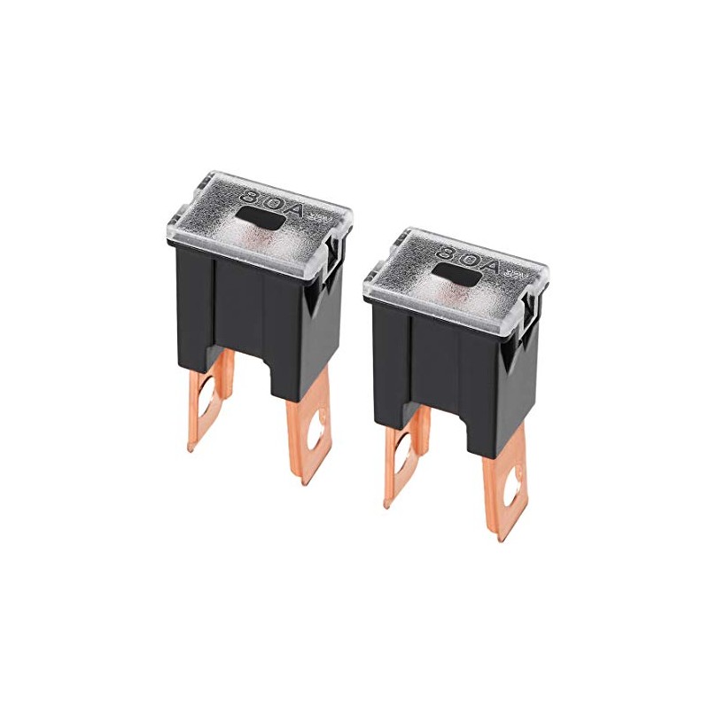 uxcell Tridge Fuse 32V 80A Male Terminal Blade J Case