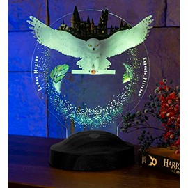 Sentidos 3D LED Night Light, Lamp, Boys’, Children’s Gifts, Birthday Gifts, Christening Gift, Desk, Bedroom Lamp, Hedwig