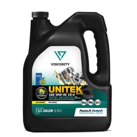 VISCOSITY UNITEK 3000K Diesel Engine Oil SS 10W-40 CK-4 - Compatible With Case, New Holland, Mahindra, Landini, McCormick Tractors - 1 Gallon - 74643JXYUS