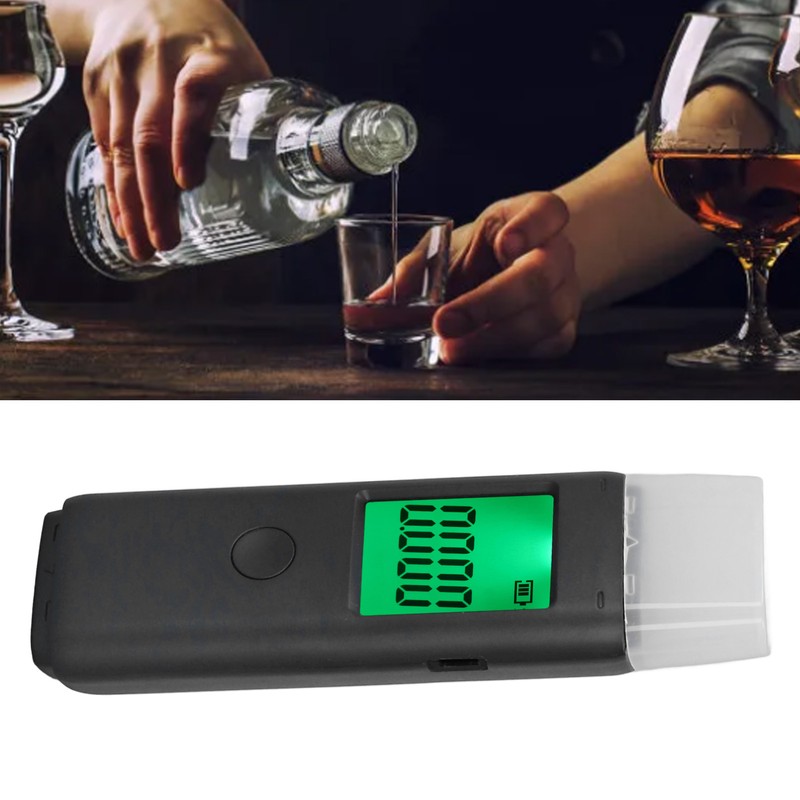Air Blowing Breath Tester Digital Display Drunk Detector for Household
