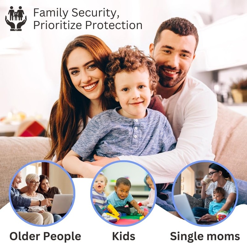 A-Four Home Security Door Reinforcement Lock 3 Pack - Durable