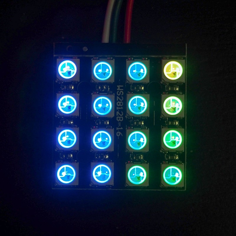waves LED NeoPixel WS2812B 16LED 5V PCB Module Serial LED