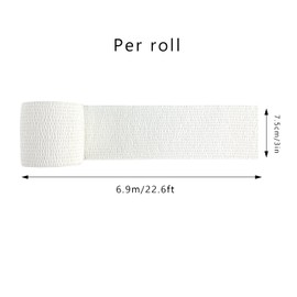 COMOmed Weightlifting Hook Grip Tape, 2 Rolls Weight Lifting Thumb Tape, Sticky and Athetic Crossfit Tape for Cross Training, Climbing, Powerlifting, 3in x 22.6ft, White