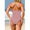 Beachsissi Women's Two-Piece Swimsuits, Padded, Side Drawstring, Swimwear, Halterneck, Leopard