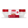3-Piece Rectangle Food Storage Container by Rubbermaid