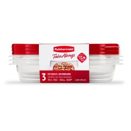 3-Piece Rectangle Food Storage Container by Rubbermaid