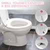 QIYUDA 4PCS Toilet Bolt Covers Decorative, Avoid Rusting Ceramic Toilet