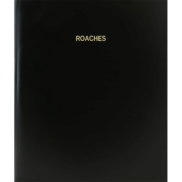 BookFactory Roaches Log Book/Journal/Logbook - 120 Page, 8.5''x11'', Black Hardbound