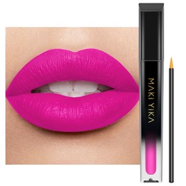 MAKI YIKA Hot Pink Lipstick for Women Color Stay Long Lasting Lipsticks, No Smudge Matte Liquid Lipstick Transferproof Cruelty-Free Lip Color | PINK SOUL