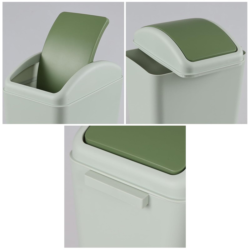 Nicesh 4.5 Gallon Trash Can with Swing Lid, Swing Top