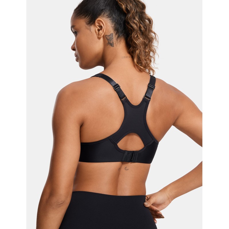 SYROKAN Sports Bra Non-Sway Large Size High Support Molded Cup