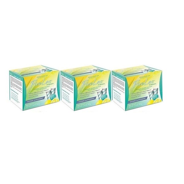 FiveLac Probiotic 3-Pack (180 packets)