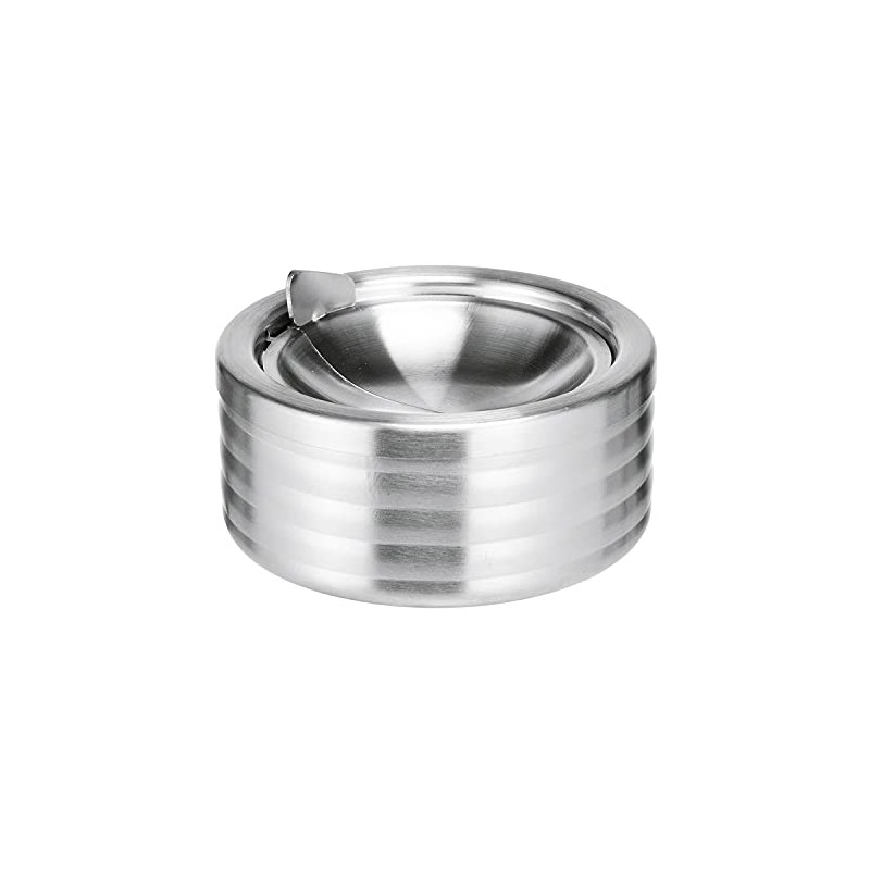Ashtray with Lid Stainless Steel Wind Ashtray Folding Storm Ashtray