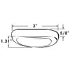 Manufacturers' Select ITC RV/Marine LED Courtesy Light - Oblong Light