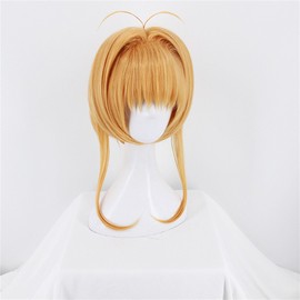 Anime Card Captor Sakura Clear Card Blonde Cosplay Wig Women Girls' Party Wigs