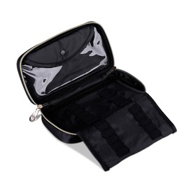 BLUESKY Cosmetic bag for brushes and nail art accessories in black