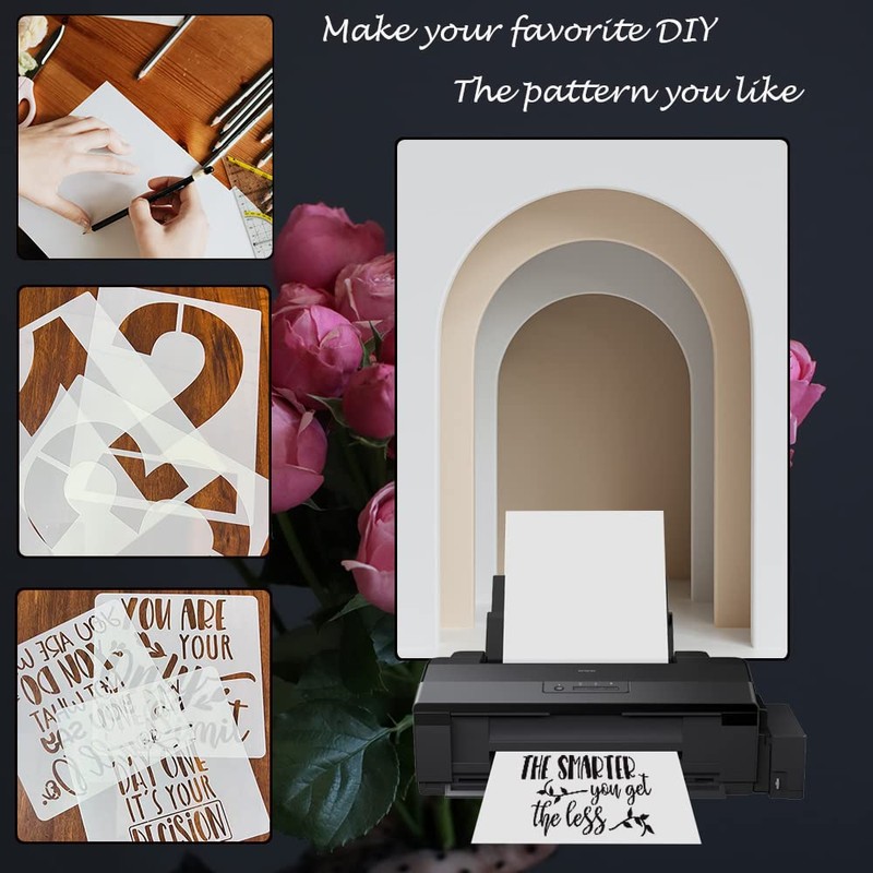 10 Pcs 10 Mil Blank Mylar Stencil Sheets, 12 x