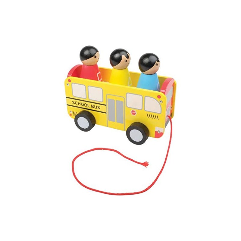 Constructive Playthings 7.8" x 4" x 6" Wooden Pull Along