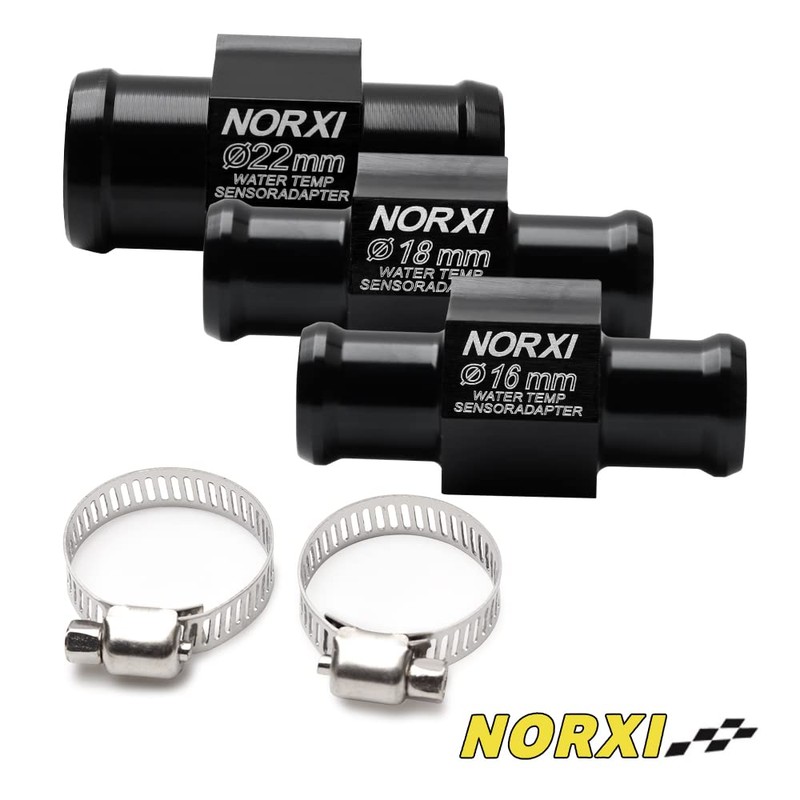NORXI Motorcycle Water Thermometer Digital Waterproof High Temperature Warning Function