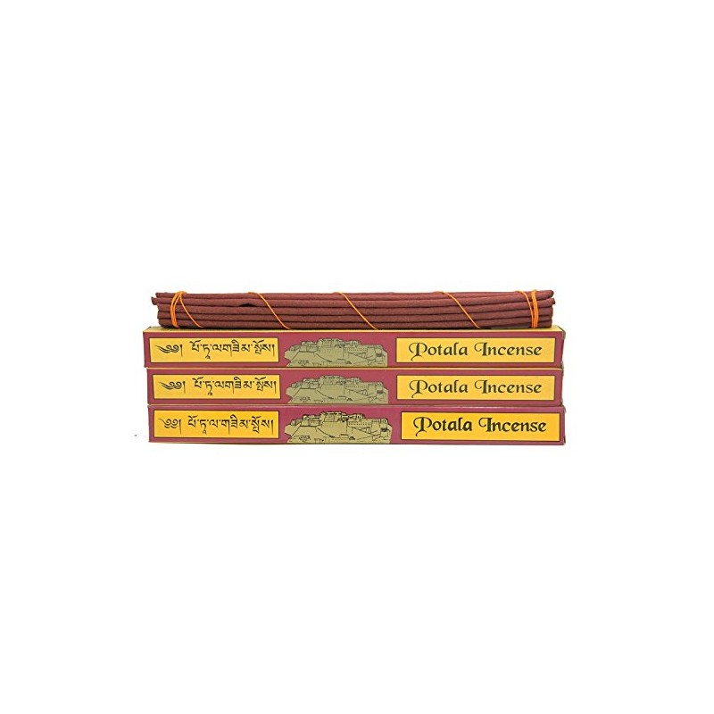 Potala 3 Box Tibetan Traditional Incense (Large 60 Sticks)