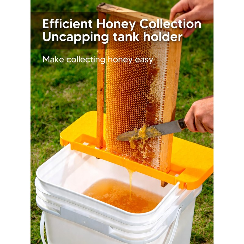 Duesu Honey Uncapping Tank Holder for 5 Gallon Round and