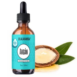 LilaLavanda - Aceite de Argán Puro de Marruecos - Nutre y Suaviza Piel y Cabello - Uso Facial y Capilar - 100% Virgen y Prensado en Frío - 59 ml