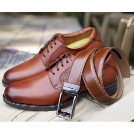 CHAOREN Ratchet Belt - Mens Dress Belt 1 3/8" Comfort Click - Micro Adjustable Fit Everywhere