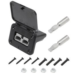 Attisfiera 120A for Anderson Plug Flush Mount Mounting Frame with Cover for Car Motorhome Caravan Motorcycle Boat