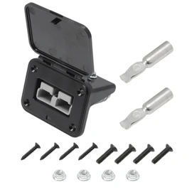 Attisfiera 120A for Anderson Plug Flush Mount Mounting Frame with Cover for Car Motorhome Caravan Motorcycle Boat