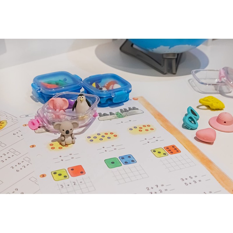 Idena 20113 Eraser in Box, 4 Animals