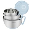 Rorence Stainless Steel Mixing Bowls Set: Non-Slip Silicone Bottom Kitchen