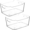 Clear Extra Large Plastic Storage Bins, Pantry Organizers and Storage