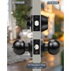 Brotima 2 Pack Entry Door Knob Lockset and Single Cylinder