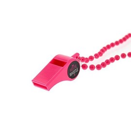 Zac's Alter Ego Hen Party Hottie Whistle on a Pink Bead Necklace Hen Do Accessories