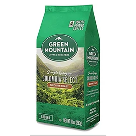 Green Mountain Coffee Roasters, Colombia Select, Ground Coffee, Fair Trade Select, Medium Roast, Bagged 10oz