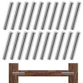 Pack of 20 Cylinder Pins Diameter 6 x 40 mm for Shelf Brackets, Stainless Steel Shelf Supports Pins, Holder for Shelves, Shelf Board Supports for Cabinets, Furniture and Shelves