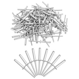 QWORK Aluminum Blind Rivets, 500 Pcs 3/16" x 1"(4.8 x 25mm) Pop Rivets Assortment, Blind Rivet, Silver (#6-16)