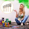 5-Piece Paint Brush Set,Paint Brush Set Decorating,Pro Angled Paint Brush,