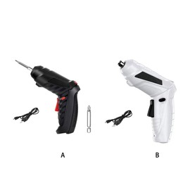 AIXXCUVQ High Precision Copper Core Motor Power Tool 180 ° Rotation Drill 180 ° Rotation of Body ABS Screwdriver Strong Power, Black