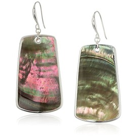 Robert Lee Morris Large Sculptural Shell Rectangle Drop Earrings