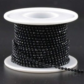 Jerler 10 Yards Crystal Rhinestone Trim SS6.5/2.0mm Close Chain for Sewing Crafts Ideal Wedding Party DIY Decoration