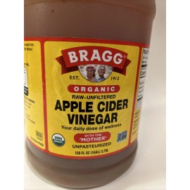 Bragg Organic Raw Apple Cider Vinegar Unfiltered Bragg 1 Gal (128oz) Liquid. Free Ship