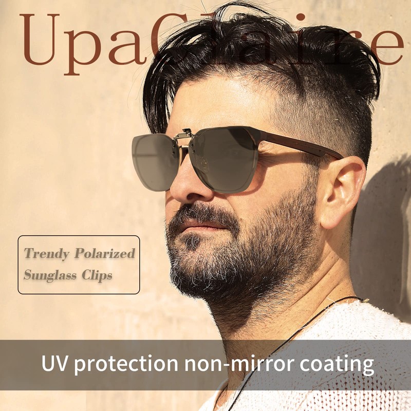 Night Driving Glasses and sunglasses Clip-On, Polarized Glare Reduce, High